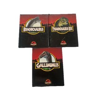 1993 Jurassic Park Movie Picture Books 1 5 6 Rex Gallmimus Science Adventure